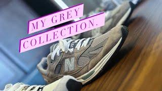 My entire Grey New Balance Collection