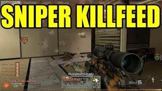 SNIPER KILLFEED  MW2 vs Black ops 2  Call of duty