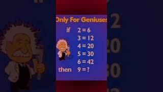 solve if 6ou r genius #mathhacks #onlyforgenius #shortsviral