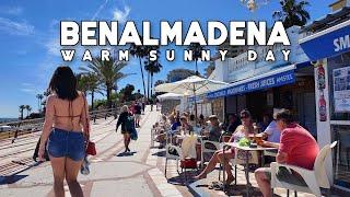 Benalmadena Spain Warm Sunny Day May 2024 Update Costa del Sol  Málaga 4K