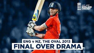 Dramatic Final Over In FULL  Thrilling T20 Goes To Final Ball  England v New Zealand 2013