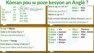 Ann aprann Pale Anglè ak Ann Pale Anglè kou Anglè ak Vokabilè Anglè - kou Anglais - Vokabilè Anglais