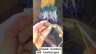 how to tie lead line sinker technically #leadline #castnet