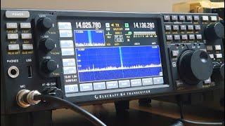 Elecraft K4 - RX CW receiving in 20 meters testing NR and APF - IW2NOY