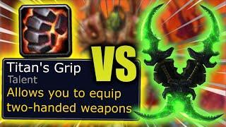 Is Titans Grip a trap?  are Glaives worth in Prepatch?  WotLK classic