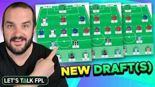 MY NEW FPL DRAFTS FOR GAMEWEEK 1  Fantasy Premier League Tips 202425