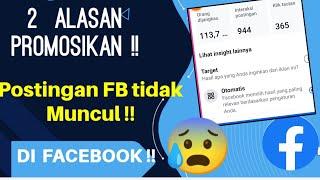 2 Penyebab Promosikan Postingan Facebook Tidak Ada Dan Tidak Muncul  Facebook Profesional