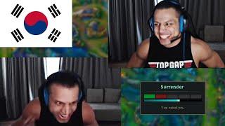 Tyler1 FUNNY MOMENTS on The Korean Server