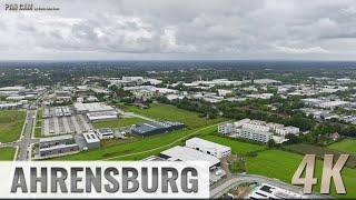 Ahrensburg Germany Gewerbegebiet - Carl-Backhaus-Straße - Aerial Pan - Luftpanorama - 4K - 0044