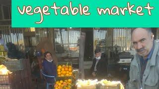vegetable market in Iran Masshad Muqadasسبزی منڈی ایران کی