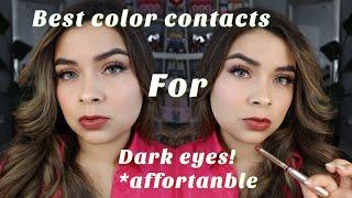 BEST AFFORDABLE COLORED CONTACTS LENSES Anesthesia Grey Addict Lolite  Chicago Blonde *Review