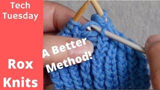 Fixing Mistakes EASIEST Method for Laddering Up a Column of Twisted Stitches  Technique Tuesday
