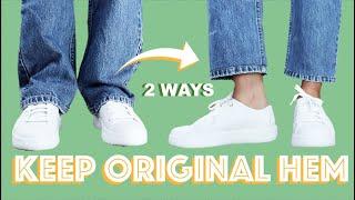 How to Hem Jeans with the Original Hem - Euro Hem Tutorial  LYDIA NAOMI