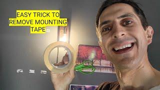 How to Safely Remove Mounting Tape from a Wall