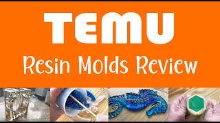 TEMU Review  Silicone Molds for Epoxy Resin.  Ideas for resin in molds. Temu Art Haul Review 1