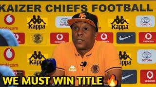 BREAKING NEWS DR KHUMALOS BEST MESSAGE TO KAIZER CHIEFS SUPPORTERS WE MUST WIN THE LEAGUE TITLE