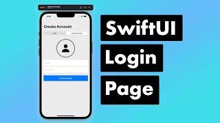 SwiftUI Firebase Chat 01 Creating a Login Page