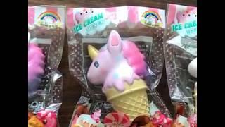 Candy SCENTED Squishy Unicorn Ice Cream Cone - Jenna Lyn Squishies