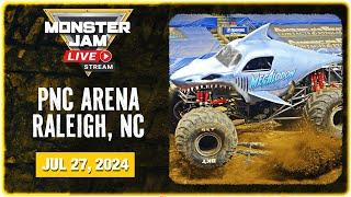 Monster Jam Raleigh NC - 2 Full Event  July 27 2024  Monster Jam Arena Series