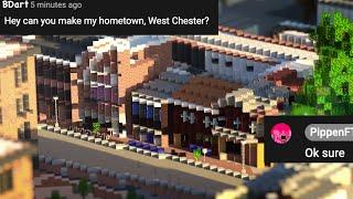 Comment on this video and well build your Hometown in Minecraft