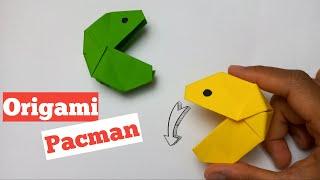 Easy Origami Toys For Beginners  Origami Pacman  Pac-Man Game