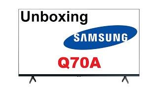 Unboxing TV Samsung Q70A UHD 4k 2021