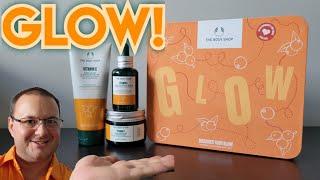 The Body Shop Vitamin C Glow Set Review - Cleansing Polish Revealing Serum Moisturizer Gua Sha