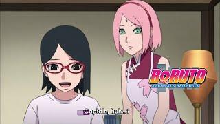 Sarada drooling over captaincy after becoming Chunin  captain of Team 7