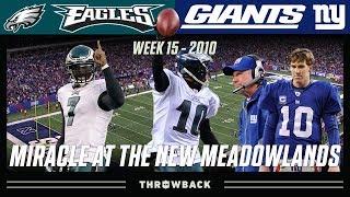 Miracle at the New Meadowlands Eagles vs. Giants 2010 Week 15