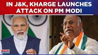 Jammu & Kashmir Polls Mallikarjun Kharge Fires Panauti Jibe At PM Modi In Srinagar BJP Hits Back