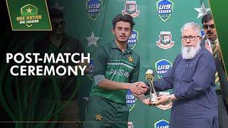 Post-Match Ceremony  Pakistan U19 vs Bangladesh U19 2nd T20 2022  PCB  MA2L