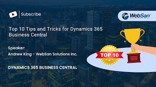 Top 10 Tips and Tricks for​ Dynamics 365 Business Central