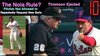 E94 - The Nola Rule? Thomson Ejected After Umpire Miller Warns Pitcher Over Obscure Pitch Clock Rule