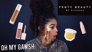 FENTY BEAUTY BY RIHANNA  FULL FACE + REVIEW  jasmeannnn