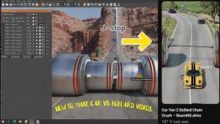 Car Bollard video tutorial - BeamNG.drive #beamng