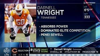 Bears select Darnell Wright No.10 overall in 2023 NFL Draft