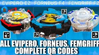 ALL EVIPERO FORNEUS FENGRIFF COMPLETE QR CODES BEYBLADE BURST APP  TOTAL BURST