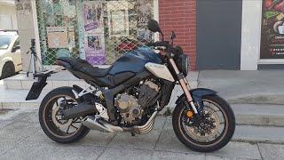 Honda CB650R Euro5 2023 Test Ride  Τετρακύλινδρη καρδιά #honda #hondacb650r