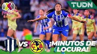¡MINUTOS DE LOCURA EN LA FINAL FEMENIL  Rayadas 2-1 América  Liga Mx Femenil-CL2024 Final  TUDN