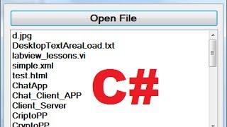 C# Tutorial 93 How to list Files and Folders in the selected directory in a listbox