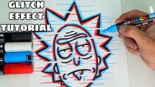 How To Draw The Glitch Effect Tutorial