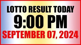 Lotto Result Today 9pm Draw September 7 2024 Swertres Ez2 Pcso