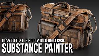 How to Texturing Leather Briefcase  In Substance Painter