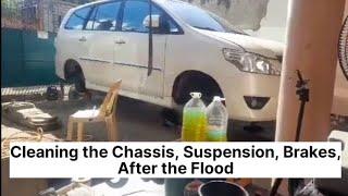 Cleaning the Chassis Suspension and Brakes After thr Flood