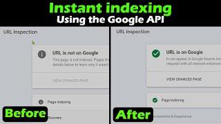 Google API indexing  instant indexing for blogger - TECUQ