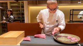 Japans highest-end Kobe Beef Dinner ? Michelin Star Wagyu Chef in Tokyo