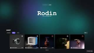Best AI Gen 3D Models with Rodin