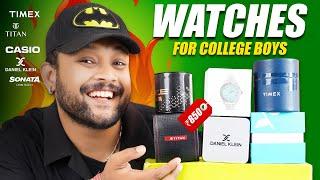 6 Best Budget Watch For College & Summer  Men Watch Haul 2024  Titan Timex Casio  ONE CHANCE