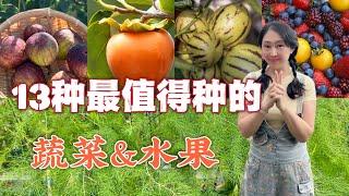 【Garden99】13 types of vegetables and fruits worth growing in backyard  13种超级值得种的蔬菜水果，性价比高，种起来才划算