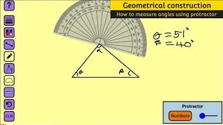 How to measure angles using protractor